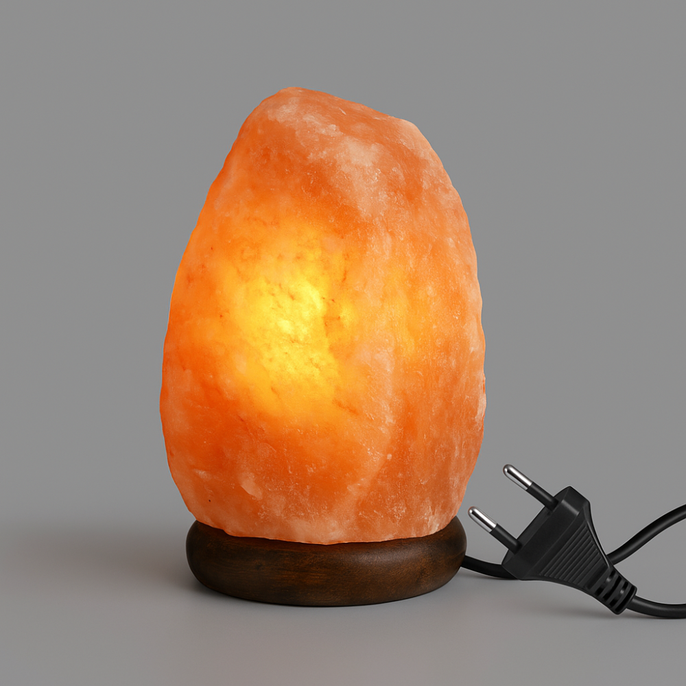 Lampa Sare Himalaya 1.5–2 kg – lumina ambientala calda si relaxanta, include bec si priza EU [2]