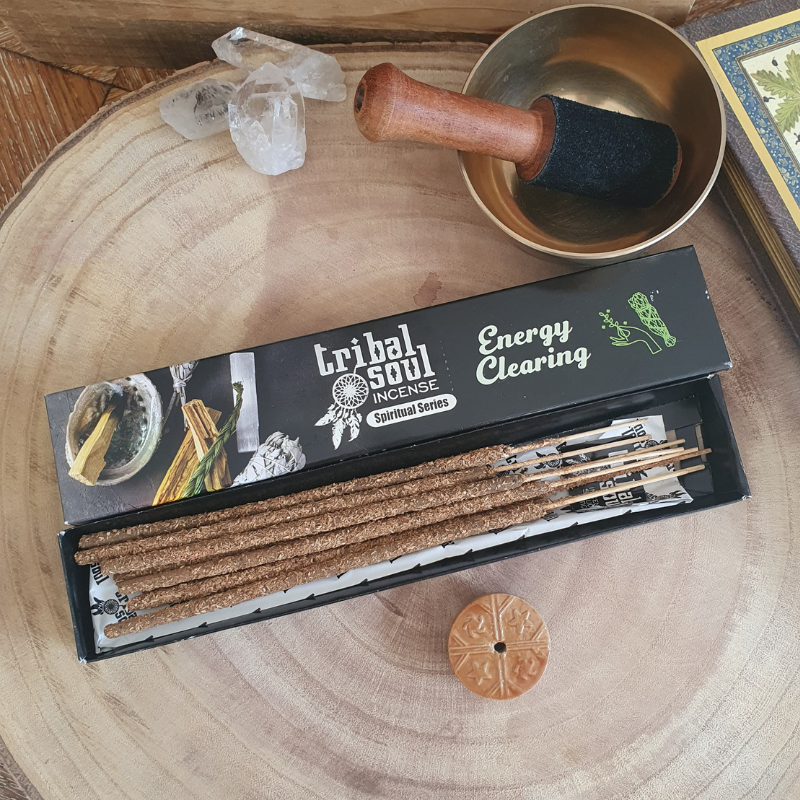 Betisoare parfumate Tribal Soul Energy Clearing + suport ceramic – purificare energetica si pregatire pentru meditatie [3]
