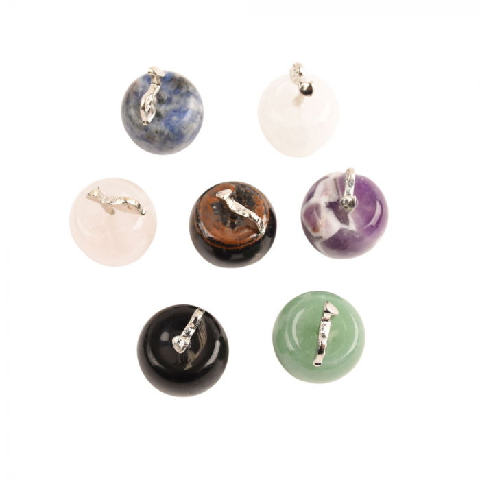 Set 7 mere din cristale naturale vindecatoare si pietre semipretioase Merele simbolizeaza pace, siguranta, sanatate si longevitate - pentru meditatie, spiritualitate, decor Feng Shui [8]