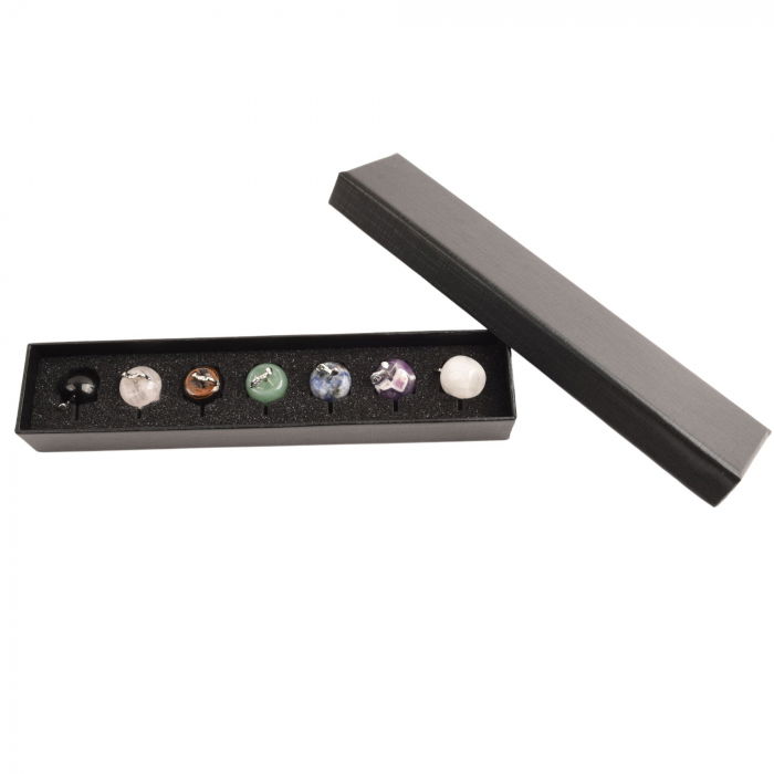 Set 7 mere din cristale naturale vindecatoare si pietre semipretioase Merele simbolizeaza pace, siguranta, sanatate si longevitate - pentru meditatie, spiritualitate, decor Feng Shui [6]