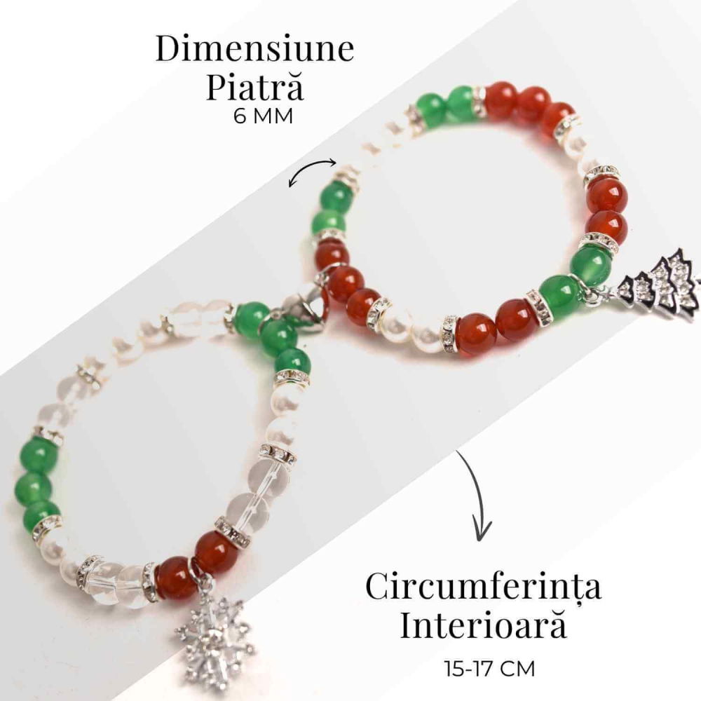 Set bratari cuplu naturale cu Agat, perla si cristal - iubire si echilibru [5]