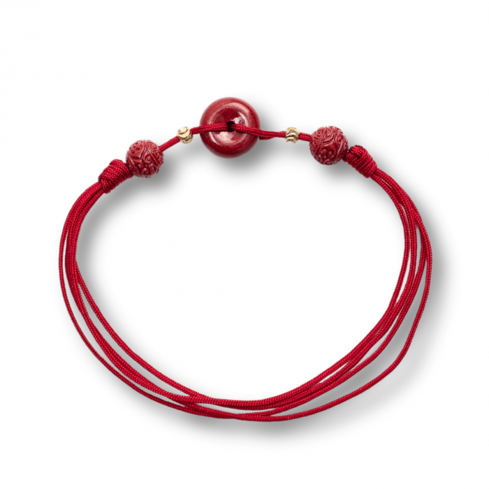 Bratara pe Snur cu Piatra de Cinabru Natural [1]