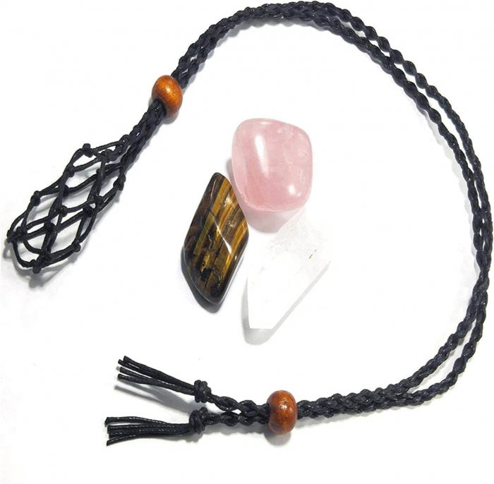 Set doua sfori reglabile, una neagra si una maro, ideale pentru realizarea colierelor cu pietre naturale sau bijuterii de artizanat [4]