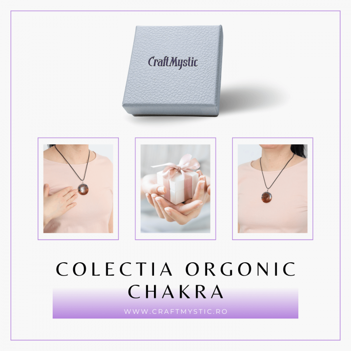 Colier Reglabil Orgonic cu Pietre pentru Cele 7 Chakre si Semnul "Puterii" Spirala [8]