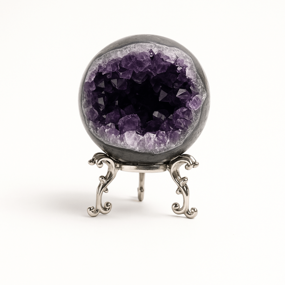 Sfera Cluster Ametist 6-8 cm - Energie Pozitiva si Relaxare [6]