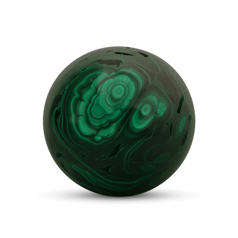 Sfera de Malachit Natural 55-60 mm, 350-400 gr - Patrunde in Miezul Beneficiilor Naturii [1]