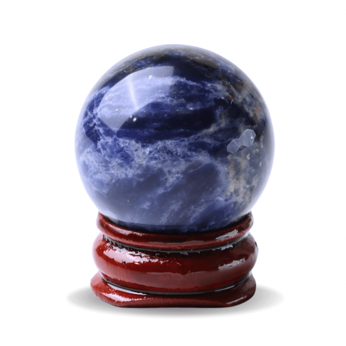 Sfera din Sodalit Natural, 1 buc, 30-35 mm - Piatra Semipretioasa pentru Cadouri, Meditatie si Echilibru [1]