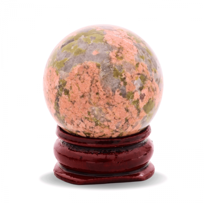 Sfera din Unakite, 1 buc, 30-35 mm - Piatra Semipretioasa pentru Cadouri, Echilibru si Vindecare [1]