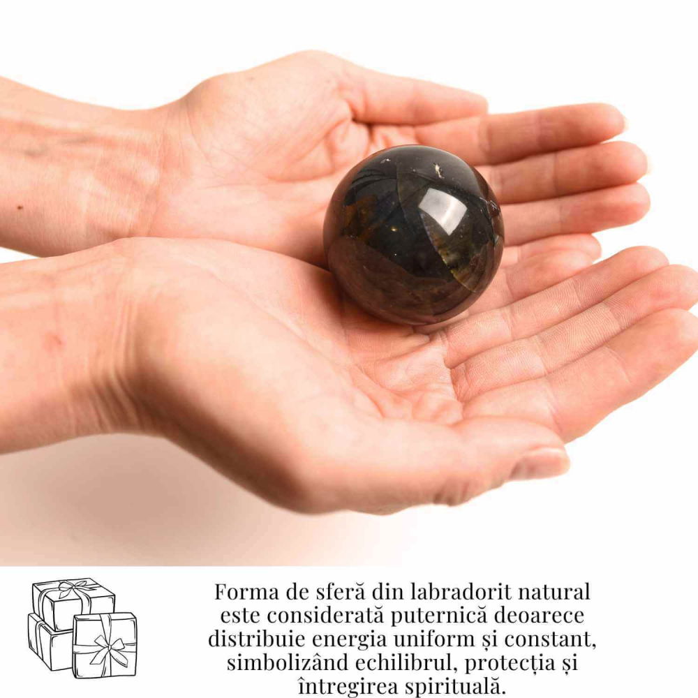 Sfera Labradorit 55-60mm - Protectie si Intuitie Amplificata [6]