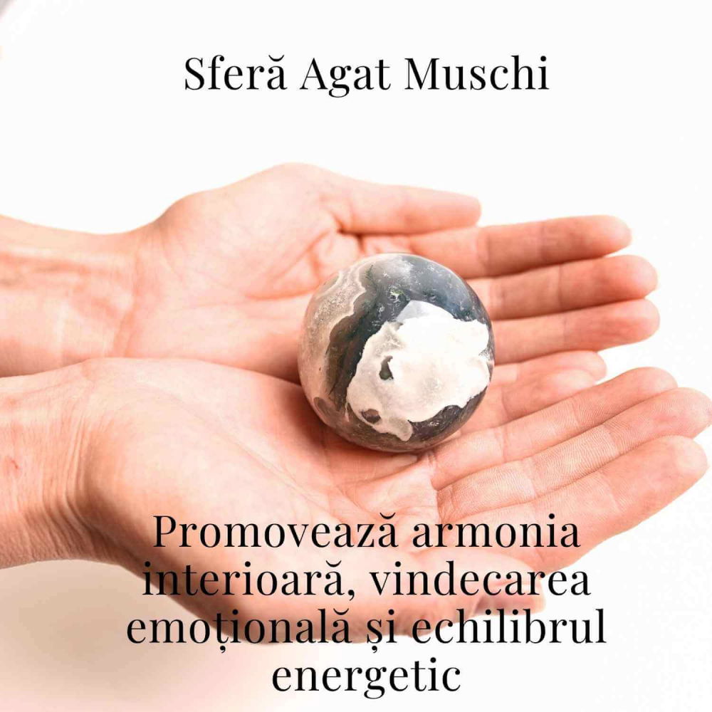 Sfera Moss Agat 50-55 mm - Echilibru si Conexiune cu Natura [2]