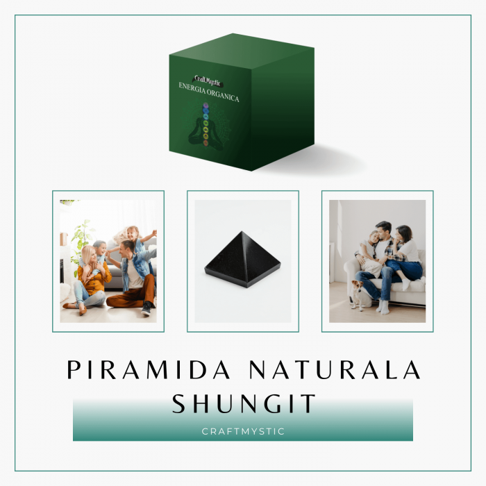 Piramida Sculptata Manual 60mm din Shungit Natural [7]