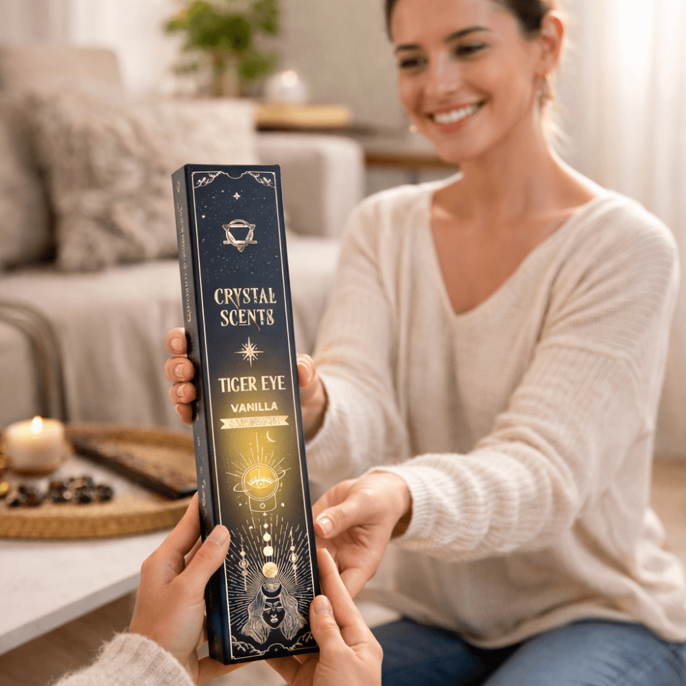 Smudge Kit cu Ochi de Tigru si Betisoare Parfumate cu Aroma de Vanilie – Protectie si Curaj Interior [3]