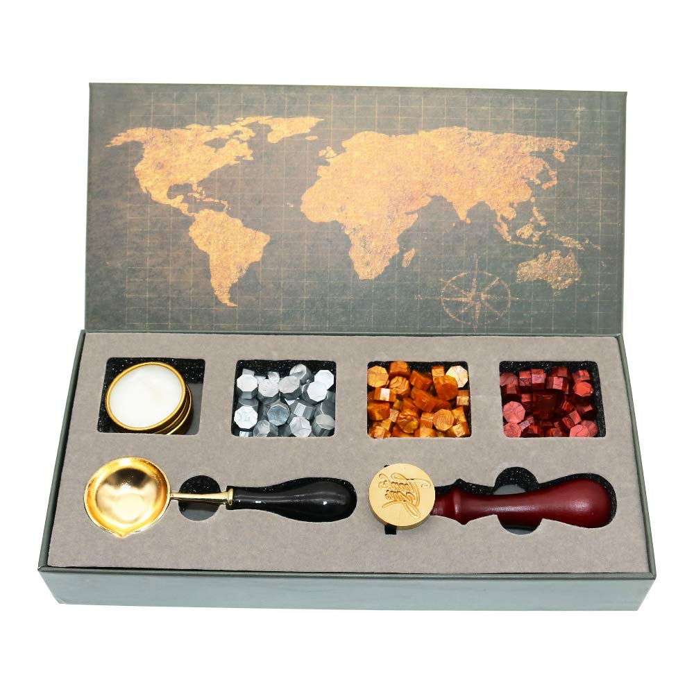 Set Sigiliu Ceara Thank You – Stampila Vintage cu Cutie Cadou [1]