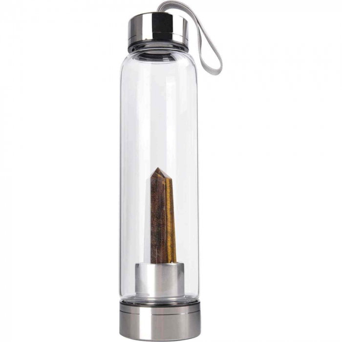 Sticla de apa cu varf de cristal Ametist – 550 ml [1]