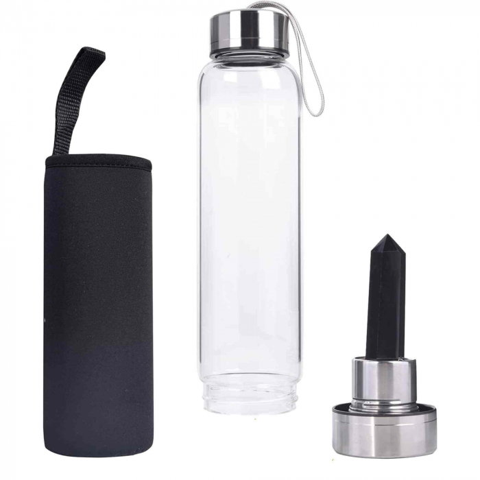 Sticla de apa cu varf de cristal Ametist – 550 ml [6]