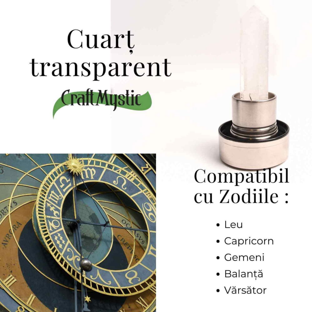 Sticla de apa cu varf de cristal Ametist – 550 ml [13]