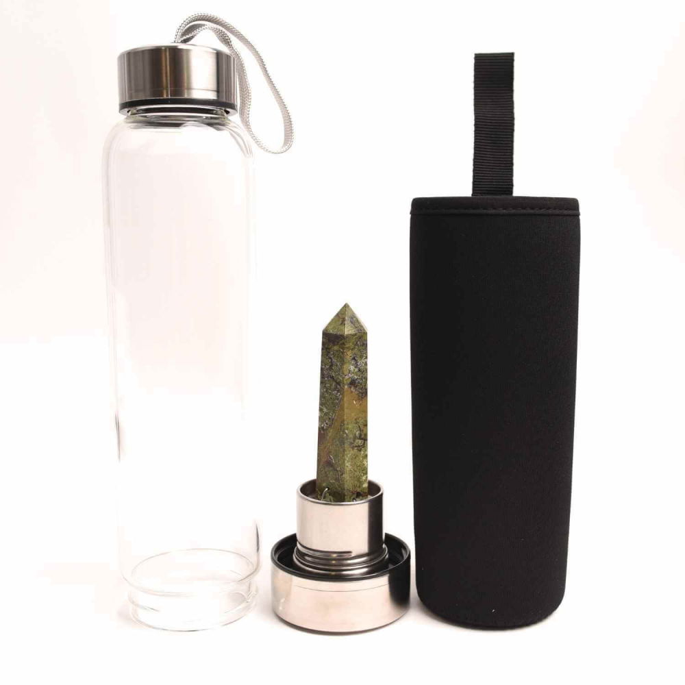 Sticla de apa cu varf de cristal Ametist – 550 ml [6]