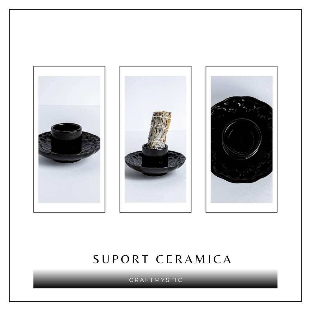 Suport design lotus negru – Pentru accesorii purificare si echilibru energetic [9]