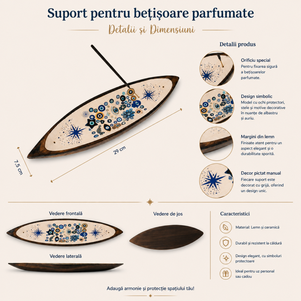 Suport Betisoare Parfumate Arborele Protectiei din Lemn de Mango – Armonie si Echilibru [5]