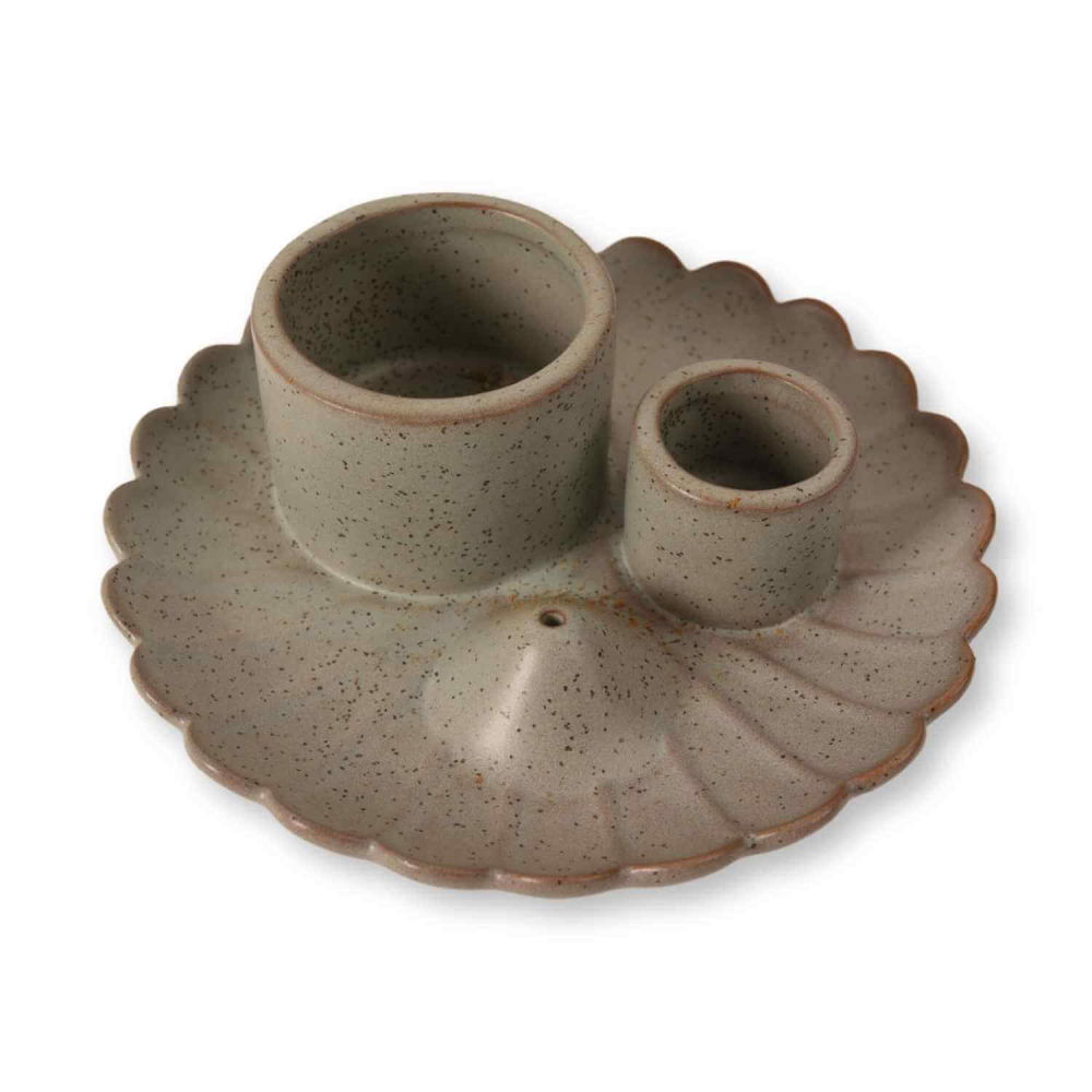 Suport ceramic 3 in 1 pentru salvie, Palo Santo si betisoare parfumate – model rotund [10]