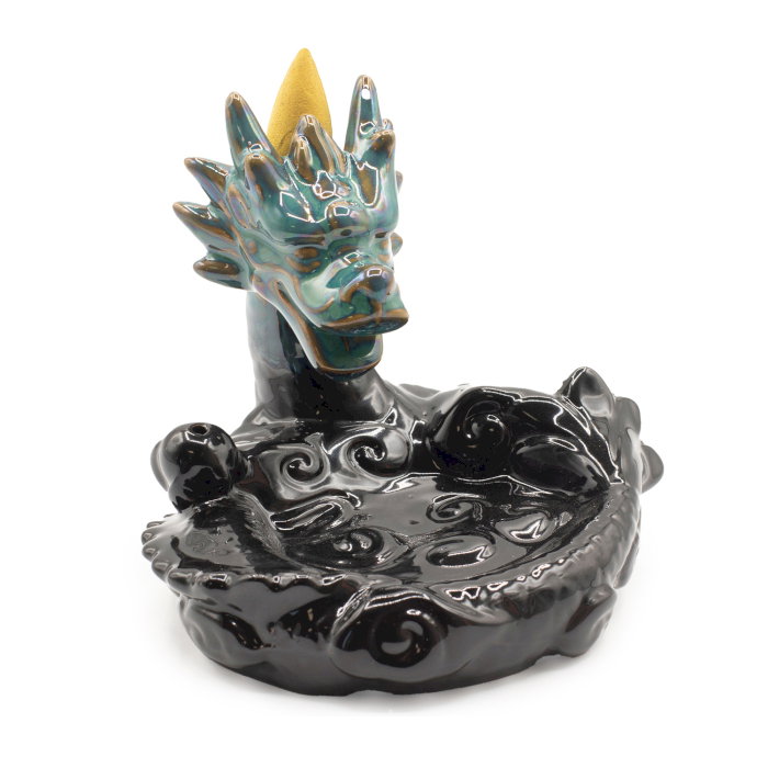 Suport Ceramic Dragon pentru Conuri Parfumate – Protectie Spirituala si Atmosfera Zen [6]