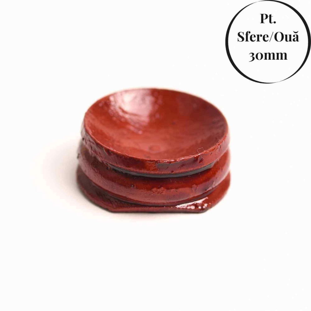 Suport lemn rotativ pentru sfere oua si obiecte sferice– Expunere eleganta si rotativa [5]