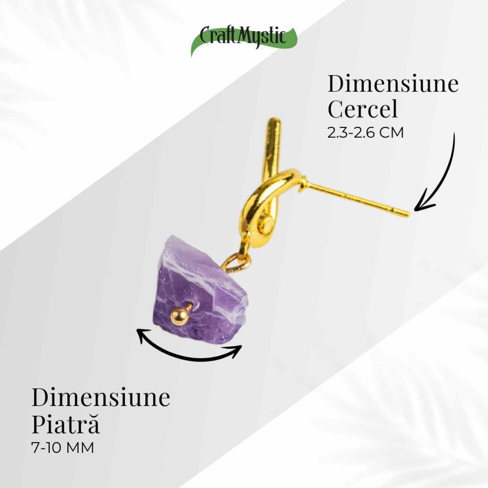 Talisman al Claritatii – Cercei cu Ametist si Nod Elegant [4]