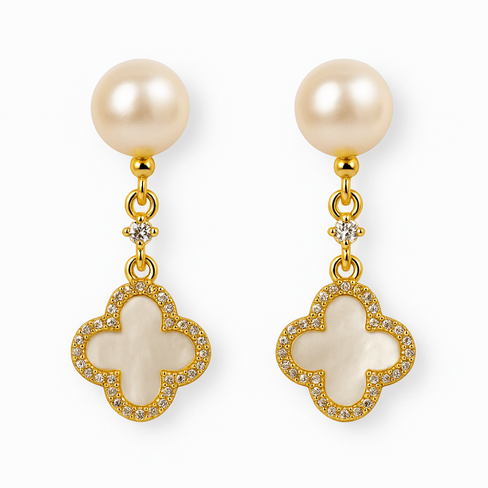 Talisman delicat cu perla si scoica – Cercei norocosi pentru fiecare zi [1]