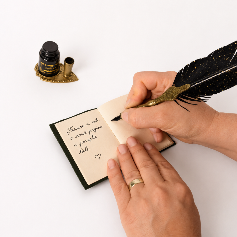 Mini Jurnal vintage din piele cu incuietoarea de epoca  – Intimitate si stil retro [3]