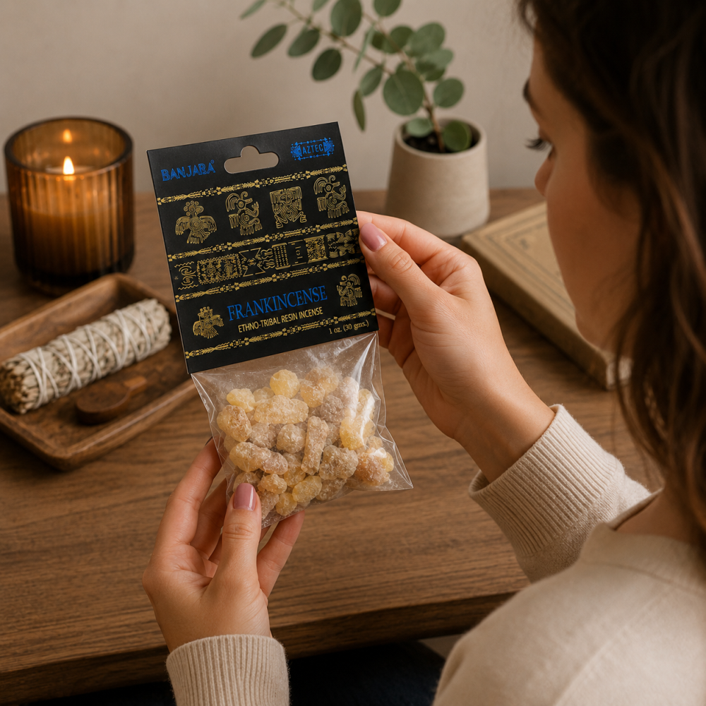 Tamaie Naturala Frankincense Banjara Aztec pentru Purificare si Echilibru Spiritual [3]