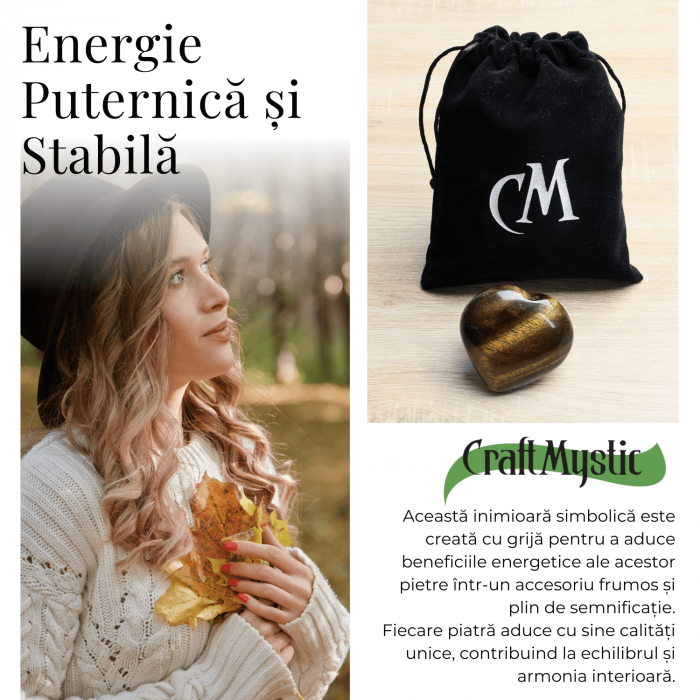 Inima Sculptata Manual de 48-53mm din Ochi de Tigru Curcubeu Naturala [3]