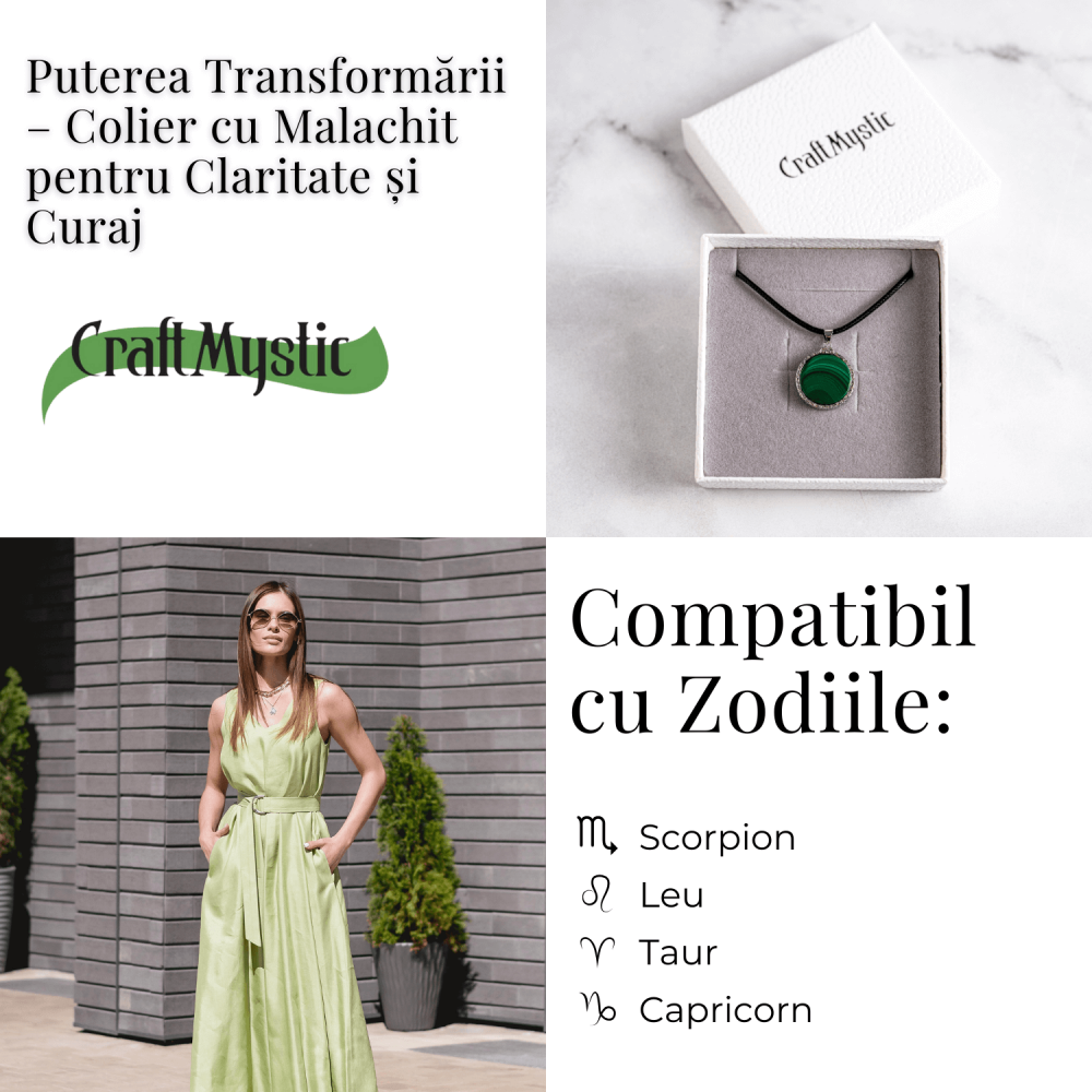 Puterea transformarii – Colier cu malachit pentru claritate si curaj [5]