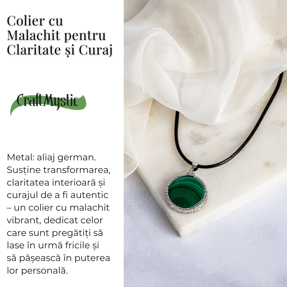 Puterea transformarii – Colier cu malachit pentru claritate si curaj [3]