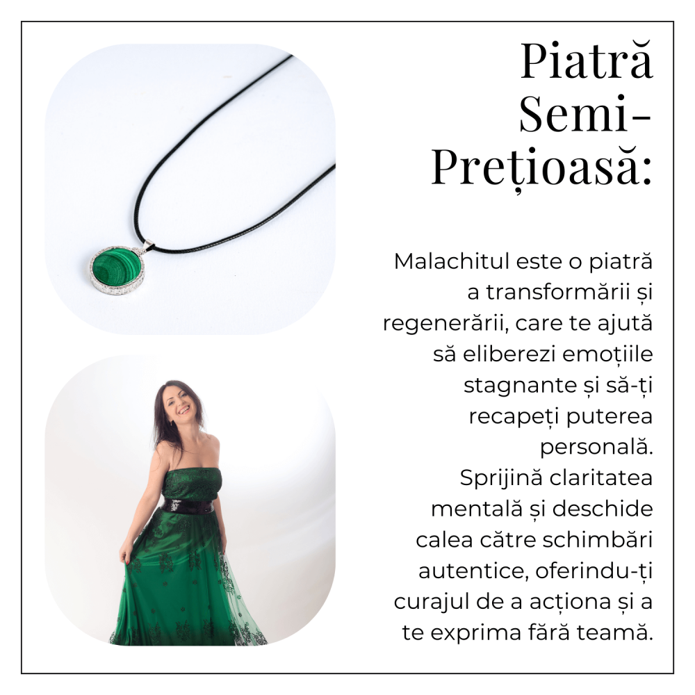 Puterea transformarii – Colier cu malachit pentru claritate si curaj [6]