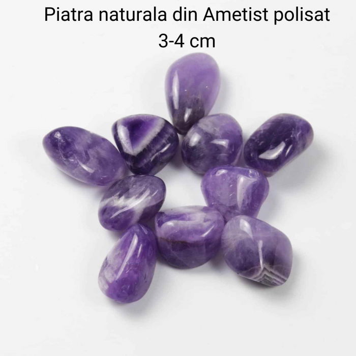 Piatra naturala de Ametist polisata 3-5 cm Ideala pentru Reiki si Vindecare Energetica [2]