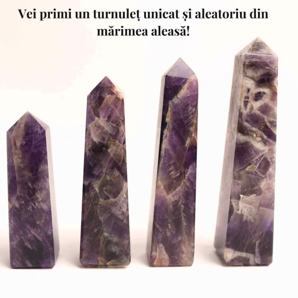 Turn din Ametist cu 4 laturi – Claritate mentala si echilibru spiritual [6]