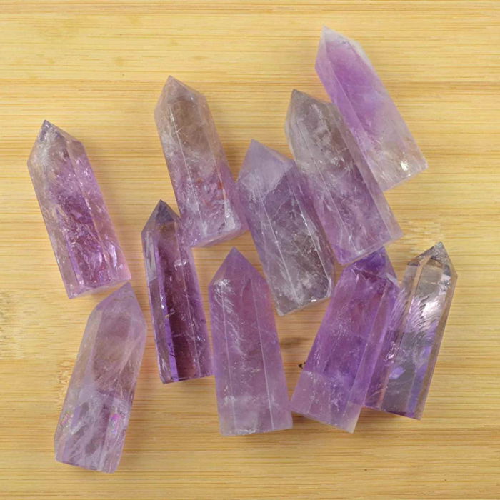 Turn de cristal semipretios vindecator hexagonal Ametist - Obelisc cu inaltimea intre 6-7 cm [5]