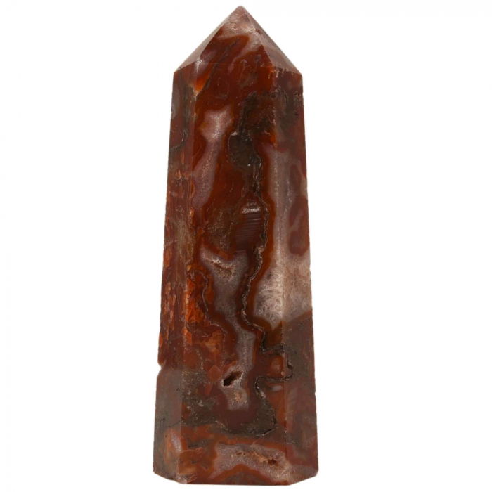 Turn din cristal natural unicat Carneol Agat 9-10 cm - Echilibru emotional, imbunatateste concentrarea [1]