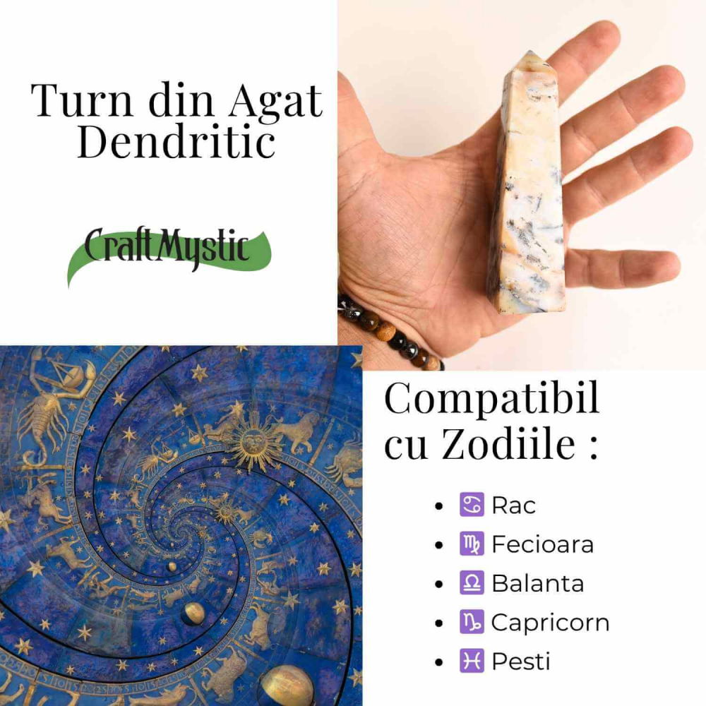 Turn din Agat Dendritic – Sustinere blanda pentru sufletul tau [4]