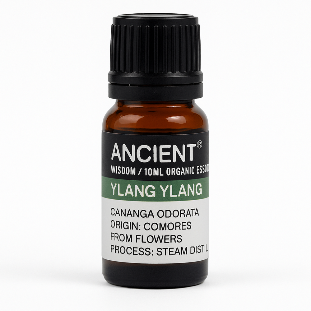 Ulei esential organic Ylang Ylang 10 ml (Cananga odorata) – floral senzual, pentru relaxare, difuzor & masaj (diluat) [1]