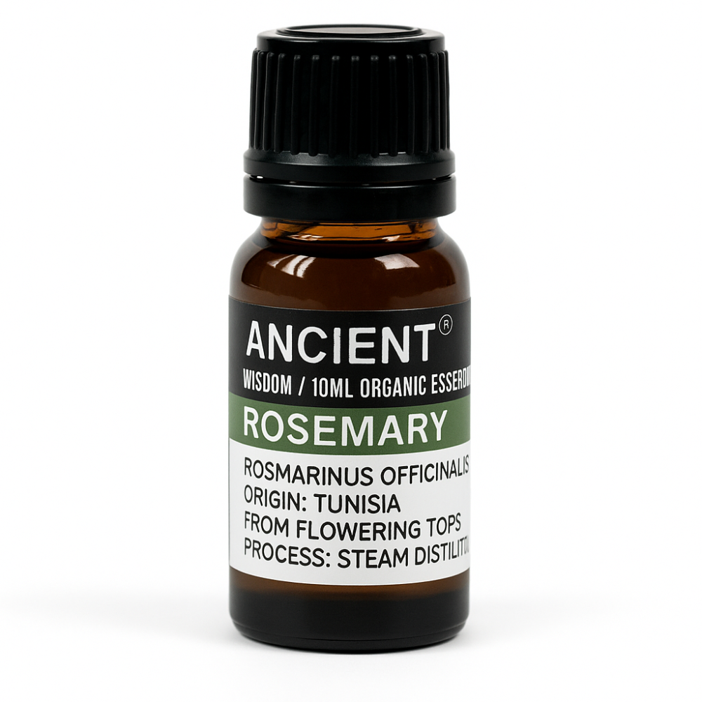 Ulei esential organic Rosemary 10 ml (Rosmarinus officinalis) – proaspat, tonic, pentru difuzor si scalp [1]