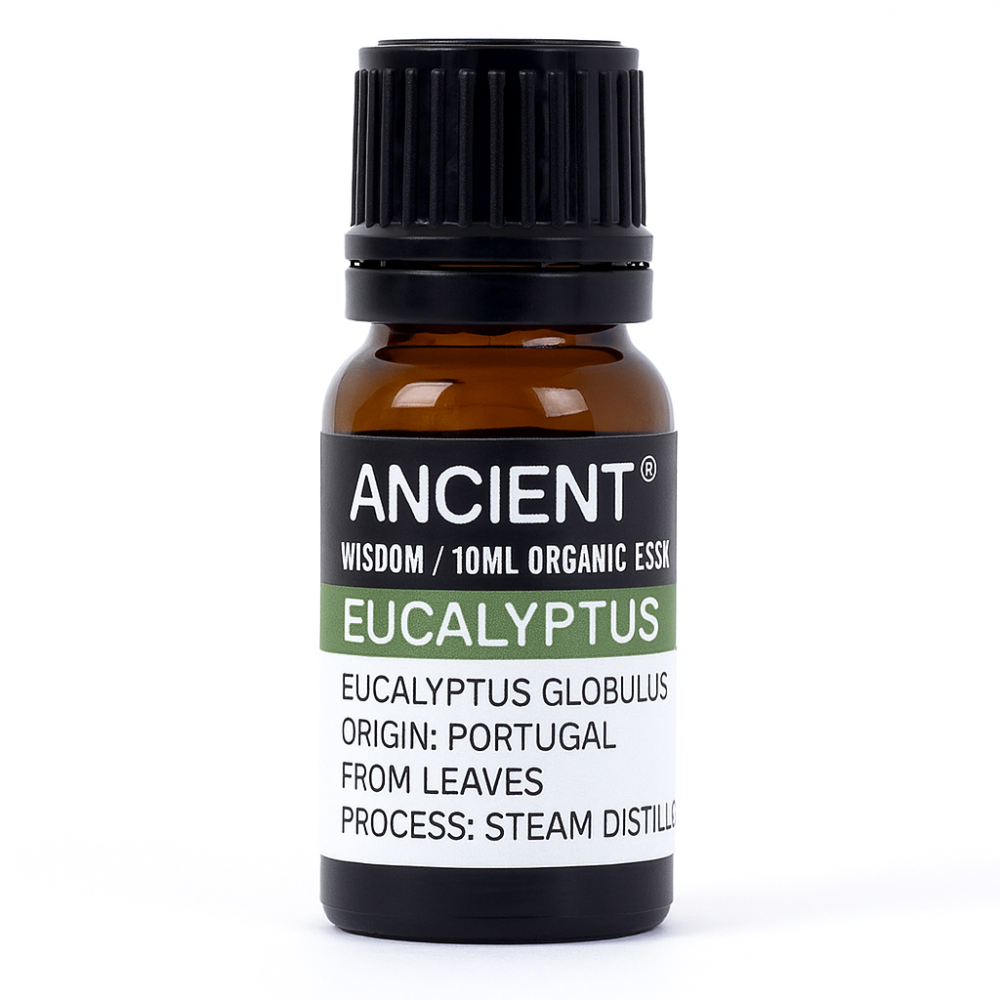 Ulei esential organic Eucalyptus 10 ml (Eucalyptus globulus) – revigorant pentru difuzor, baie si masaj (diluat) [1]