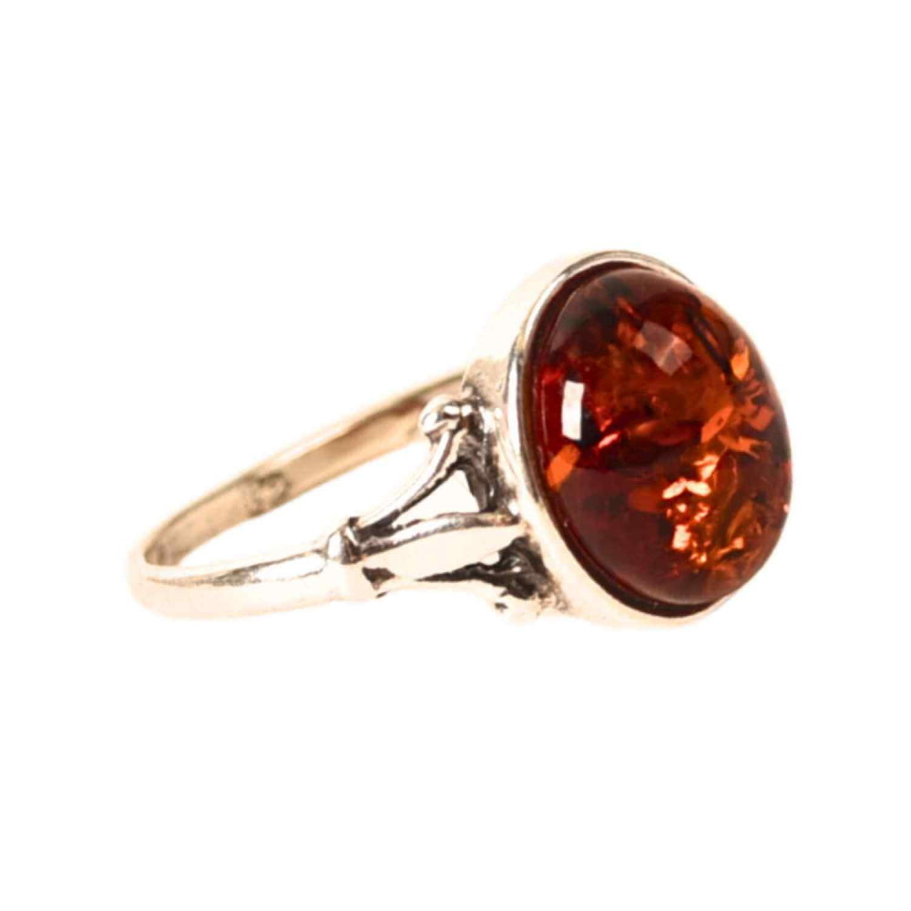 Inel din Argint 925 cu Chihlimbar Natural – Eleganta Calda si Echilibru [6]