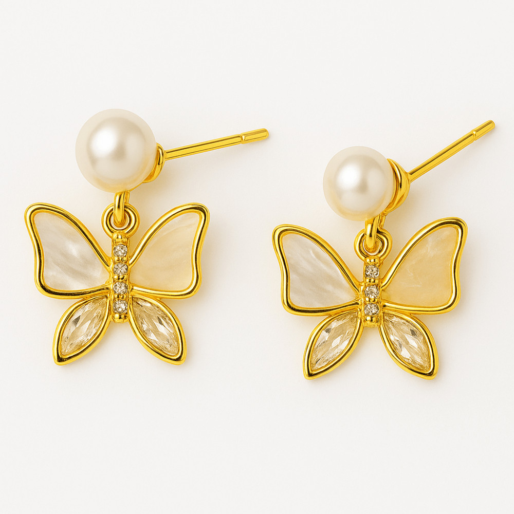 Zbor lin in fiecare zi – Cercei cu perla naturala si detalii fine [1]