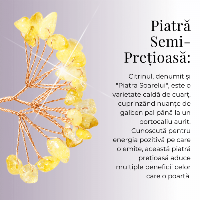 Mini Casa cu ramura din Citrin Natural , Arbore de Energie Spirituala Reiki, pentru Decoratiuni de Birou si Acasa [7]