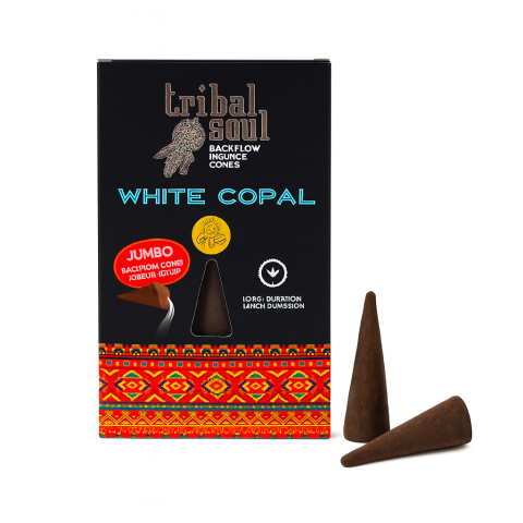 10 conuri Tribal Soul Backflow Incense – White Copal [0]