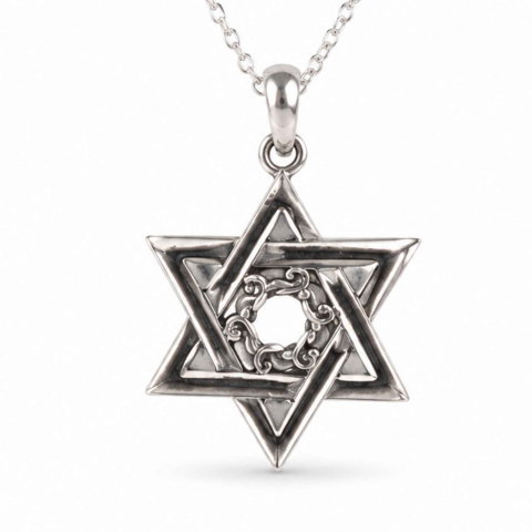 Protectie - Colier Merkaba din Argint 925 – Protectie Spirituala si Echilibru Energetic