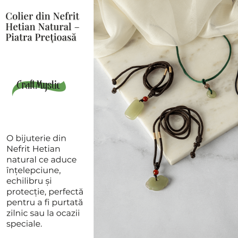 Armonie si Protectie – Colier din Jad Hetian (Nefrit) Natural [2]