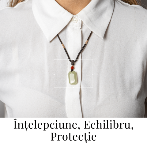 Armonie si Protectie – Colier din Jad Hetian (Nefrit) Natural [1]