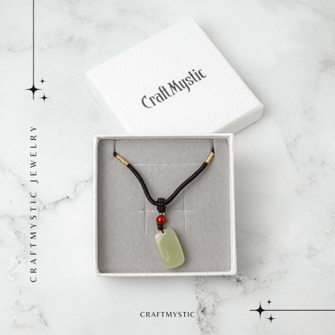 Armonie si Protectie – Colier din Jad Hetian (Nefrit) Natural [6]